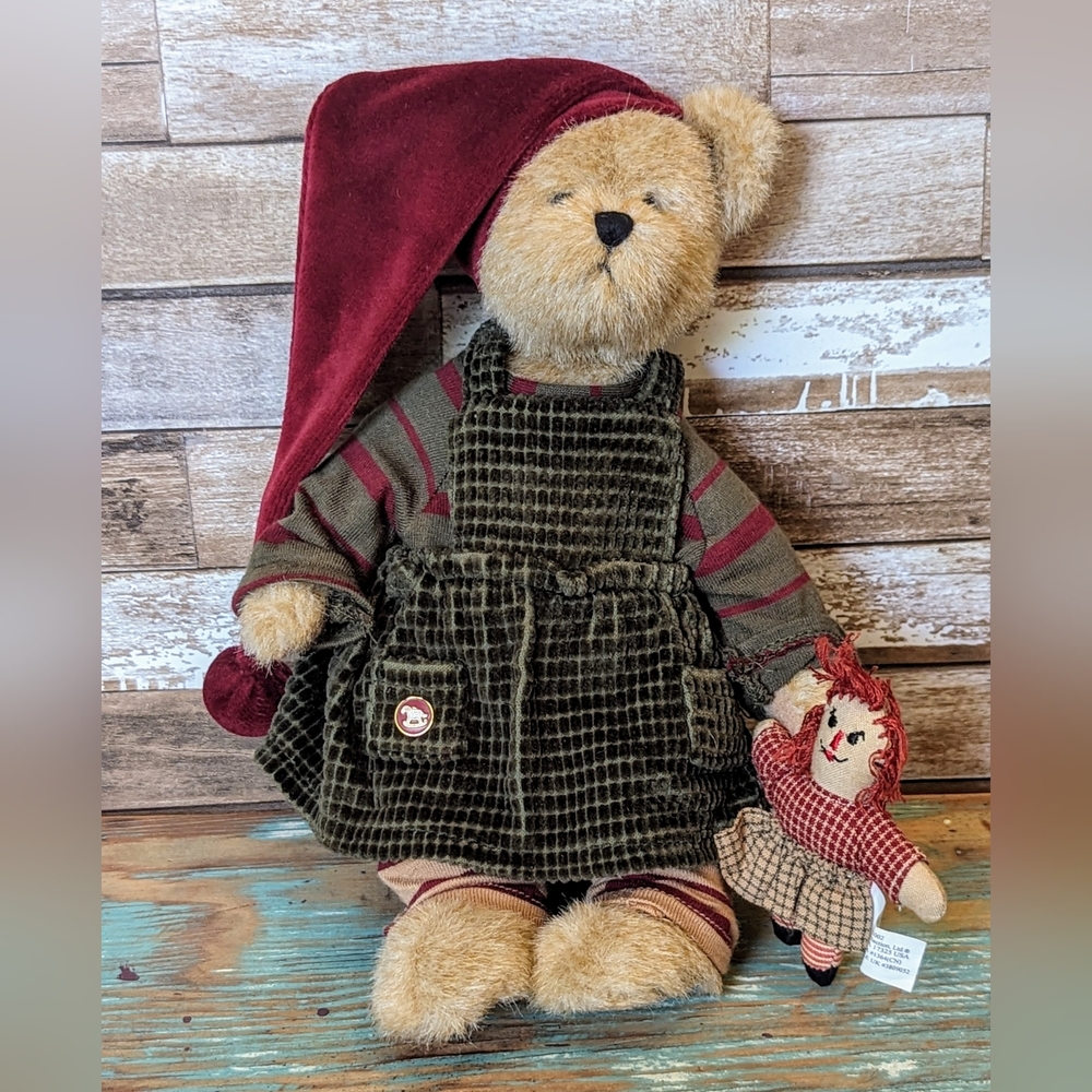 Boyds Bears Mindy P Elfbeary #904052 TJ's Best Dressed Series Plush Teddy Bear